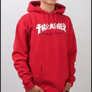 Thrasher Godzilla Red Hoodie